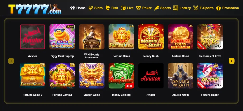 t7777-game-interface